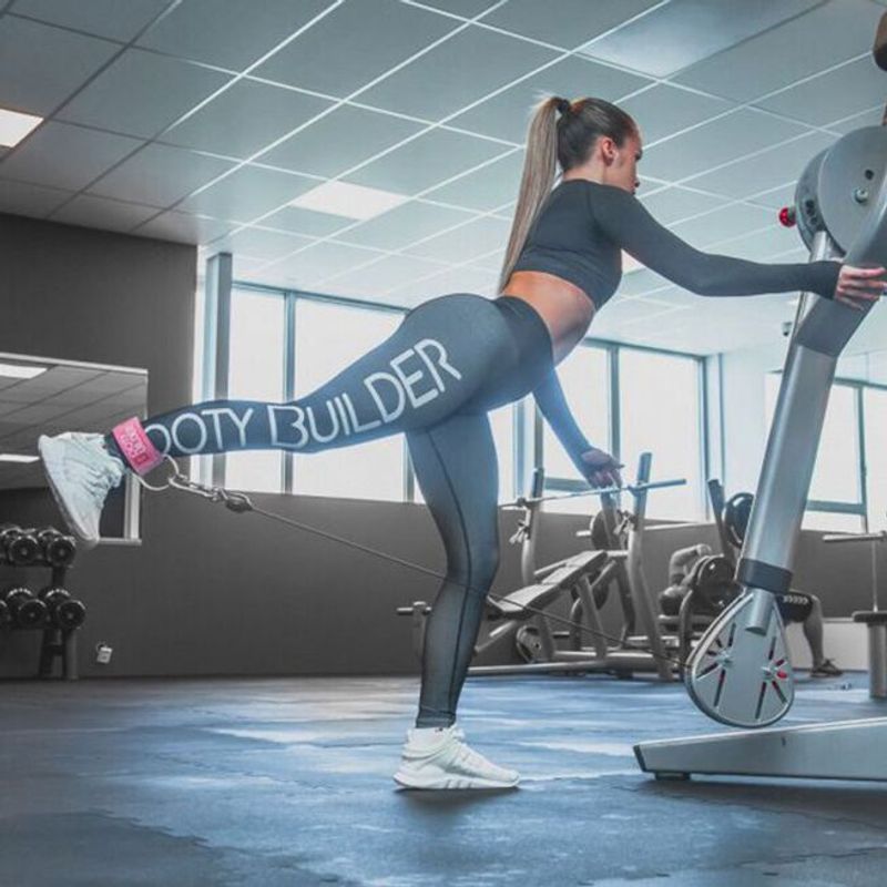 Booty Builder Ankle Strap, rosa ankelstropp