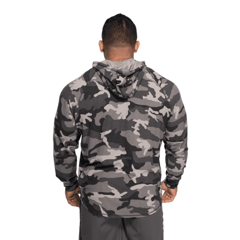 GASP l/s Thermal Hoodie, grå camo