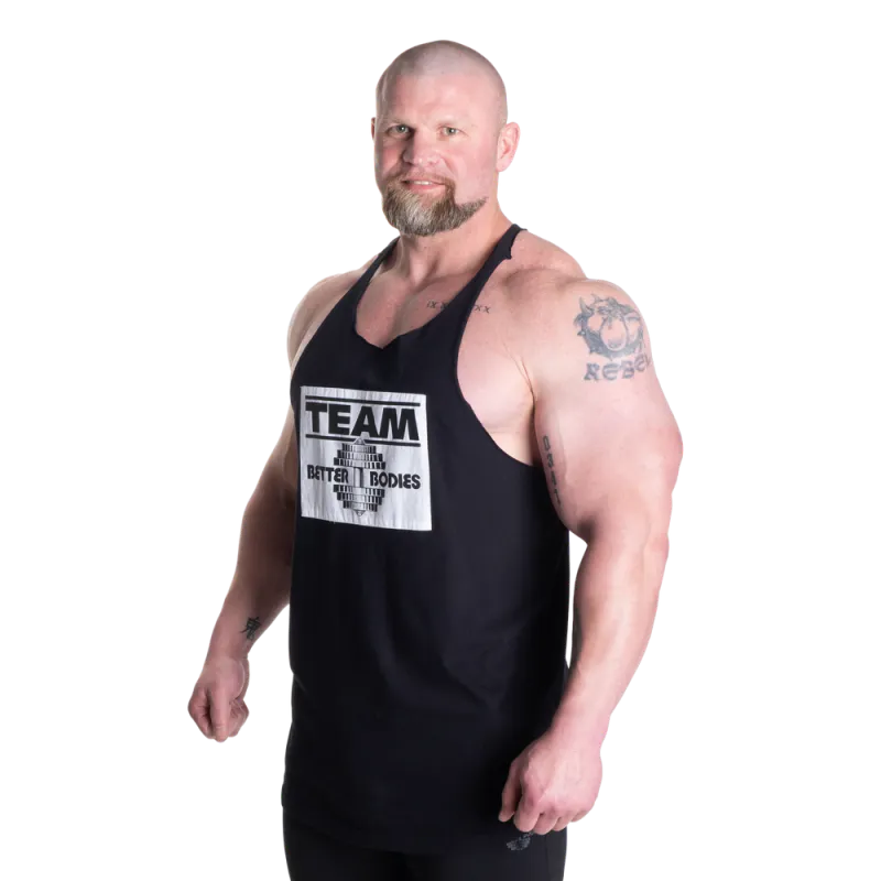 Better Bodies Old School Stringer, svart singlet 