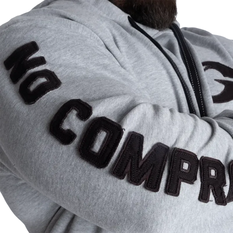 Gasp Distressed Hood V2, grå hettegenser