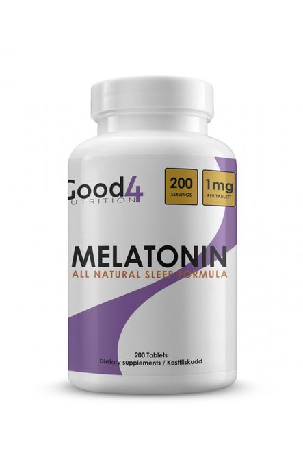 Hovedbilde Melatonin 200 tabletter, bedre søvn