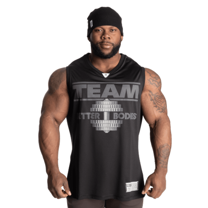 Hovedbilde Better Bodies Iron Mesh Tank, svart singlet 