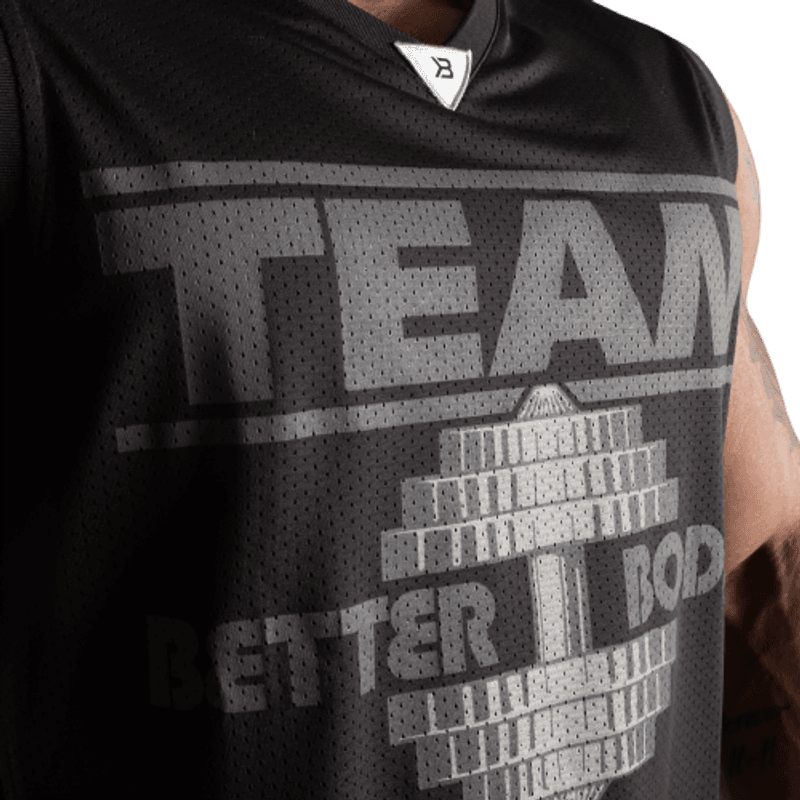 Better Bodies Iron Mesh Tank, svart singlet 