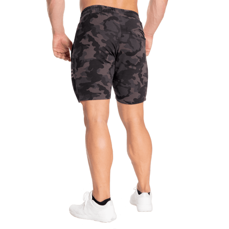 Better Bodies Tapered Sweatshorts, mørk camo 