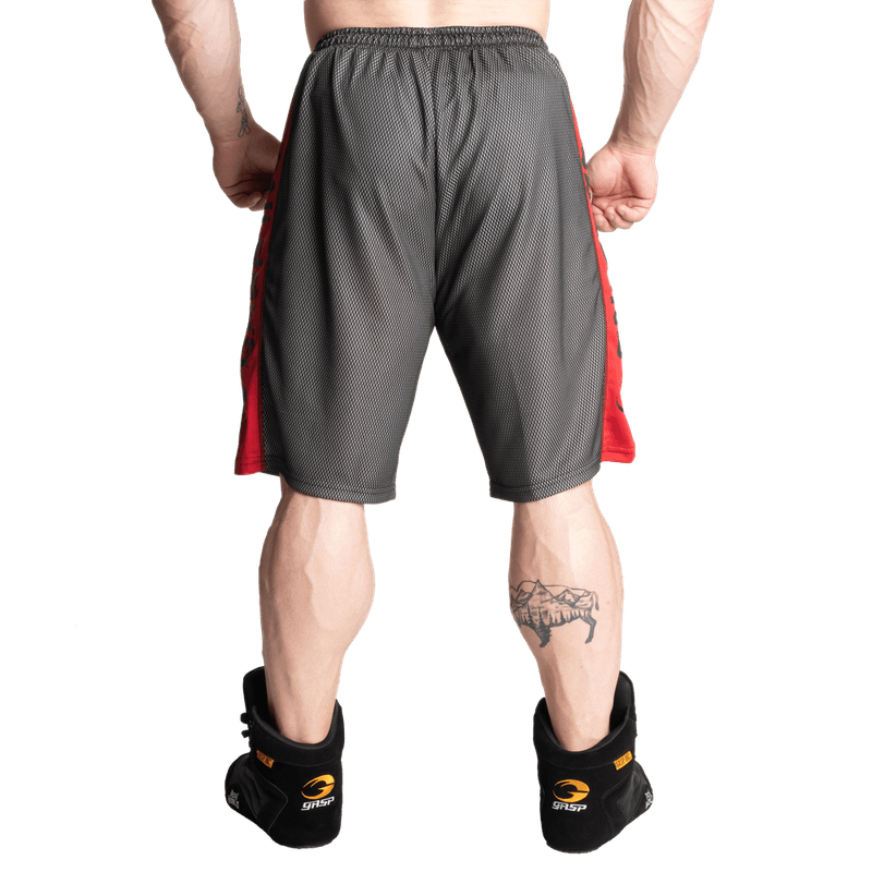 Gasp No1 Mesh Shorts, svart/rød