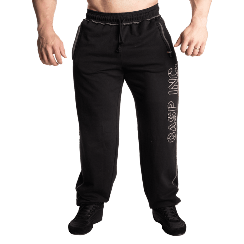 GASP Division Sweatpant, svart treningsbukse