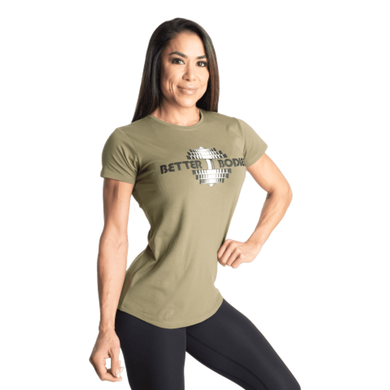 Better Bodies Regular Tee, grønn t-skjorte 