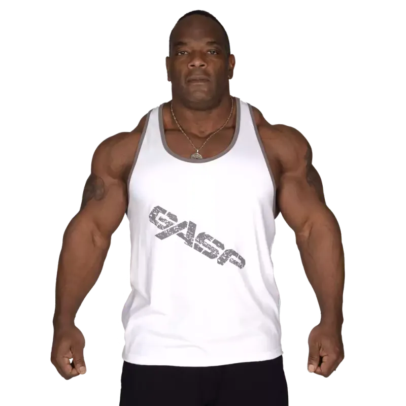 GASP Vintage T-back, hvit singlet