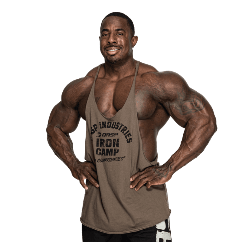 GASP Stringer, grønn/svart singlet