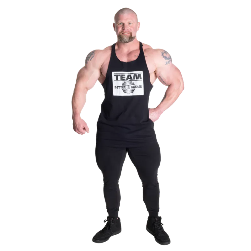 Better Bodies Old School Stringer, svart singlet 
