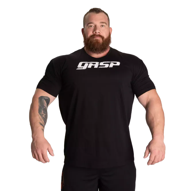 Hovedbilde Gasp Legacy Gym Tee, svart/hvit t-skjorte
