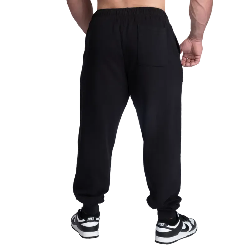 Gasp Baggy Street Pants, svart/oransje treningsbukse