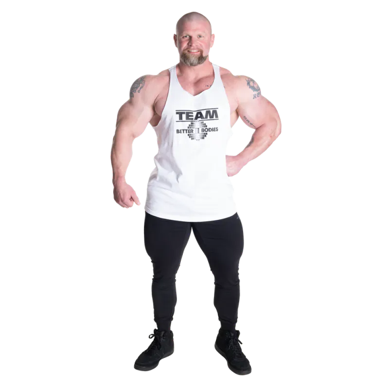Better Bodies Old School Stringer, hvit singlet 