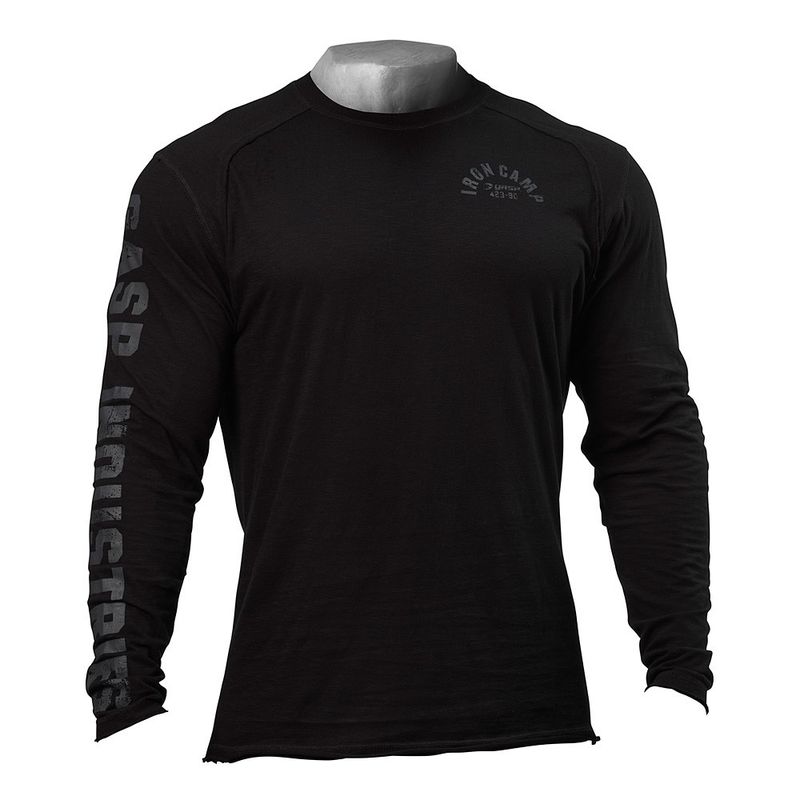 Gasp Throwback LS Tee, svart genser