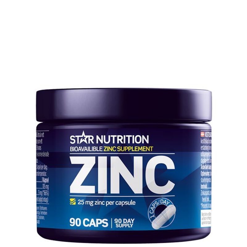 Star Nutrition Zinc 25 mg, 90 kapsler