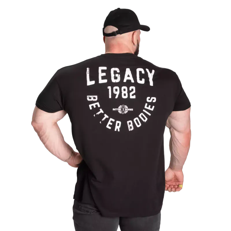 Better Bodies Legacy Street Tee, svart t-skjorte