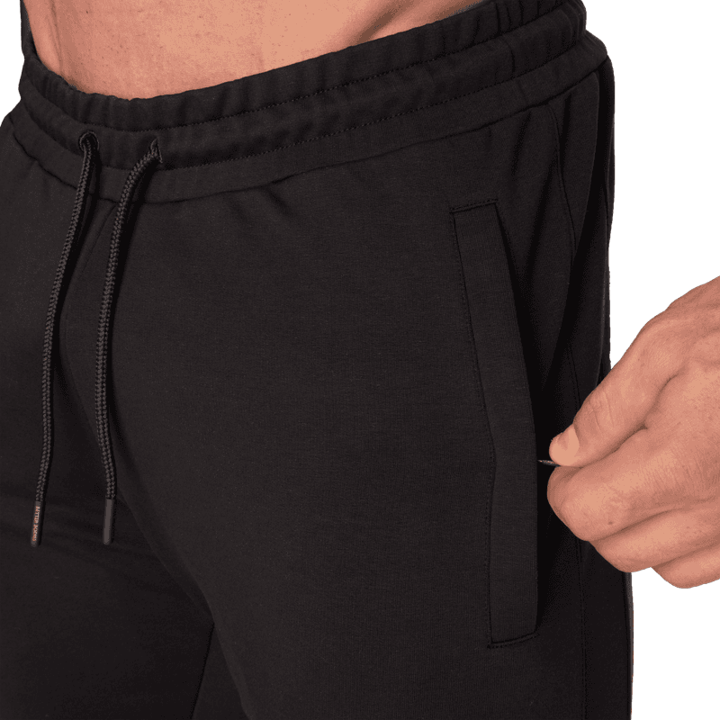 Better Bodies Essential Sweatpants, svart treningsbukse 