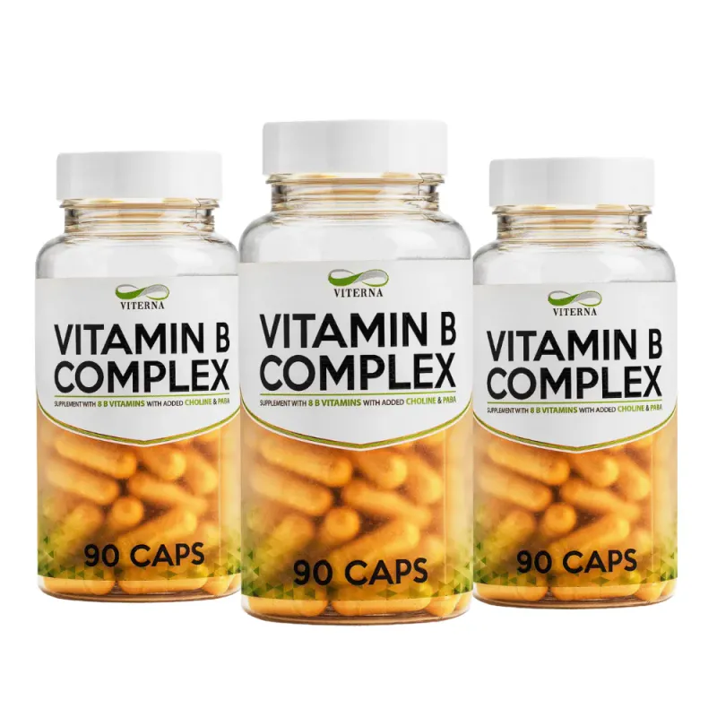 3 x Vitamin B Complex, 90 kapsler