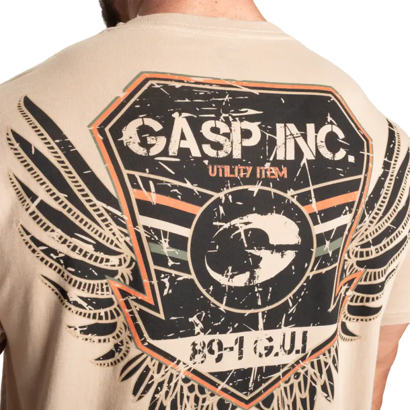 Gasp Utility Street Tee, beige t-skjorte