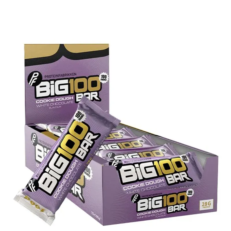 Big 100 Cookie Dough White Chocolate Proteinbar 1stk x 100g