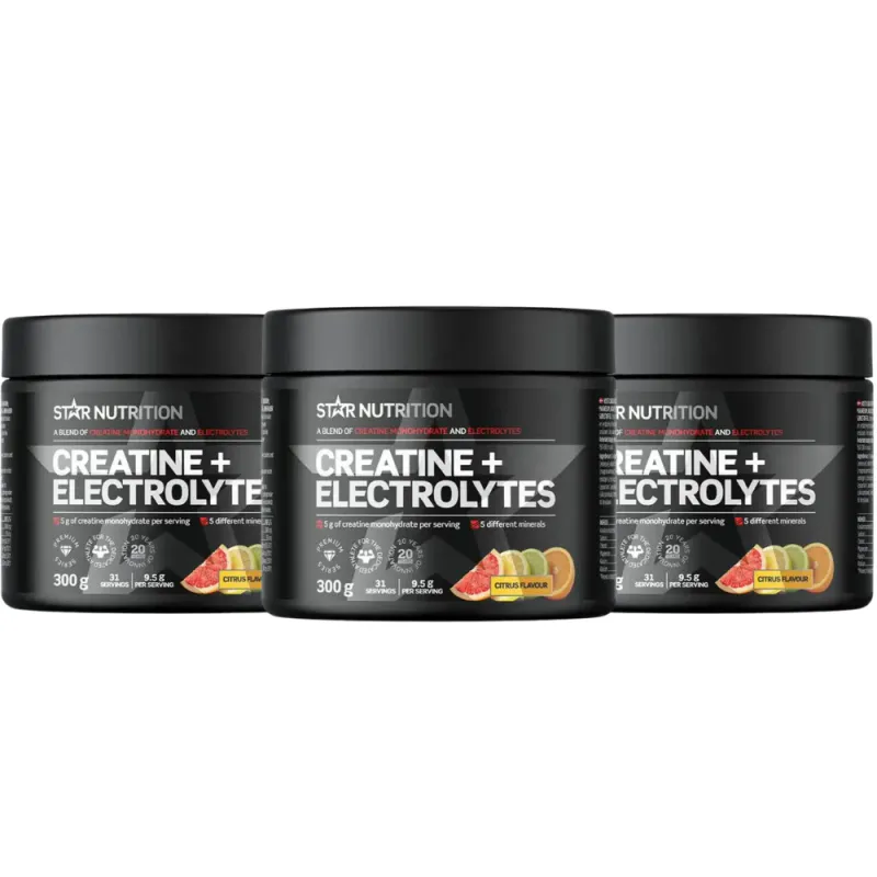 3 x Star Creatine + Electrolytes 300 g 