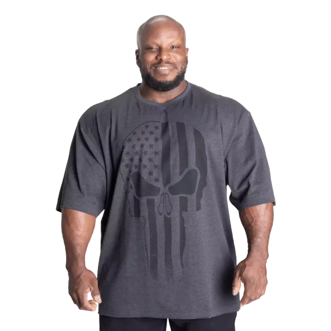 Hovedbilde Better Bodies Skull Union Iron Tee, mørk grå ...