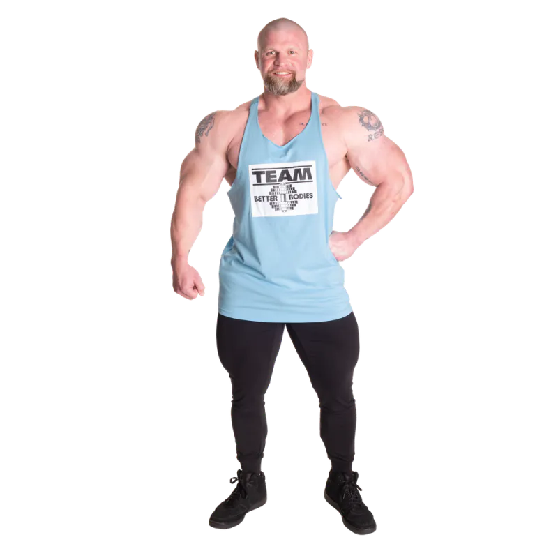 Better Bodies Old School Stringer, lys blå singlet 