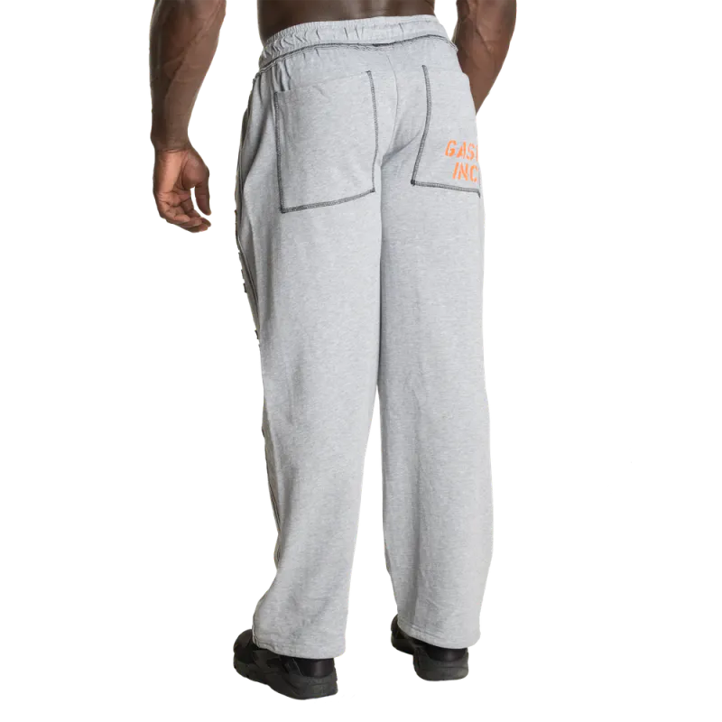 Gasp Division Sweatpant, grå/oransje treningsbukse