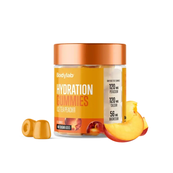 Hovedbilde Bodylab Gummies Hydration 90 stk, Ice Tea Peach