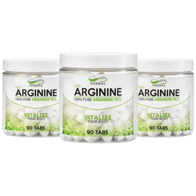 Hovedbilde 3 x Viterna Arginine 90 tabletter, aminosyrer