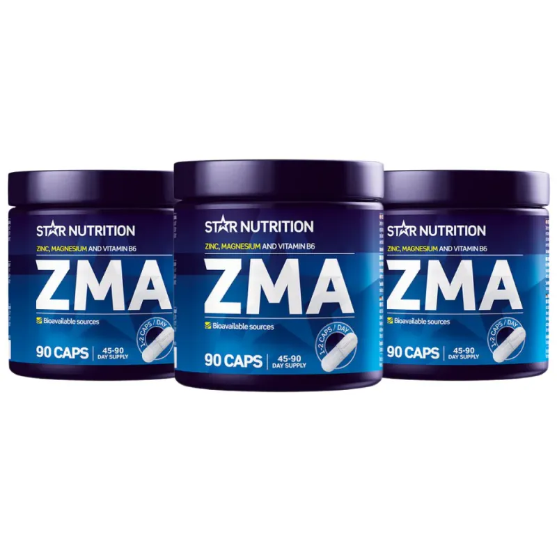 3 x Star ZMA, 90 kapsler