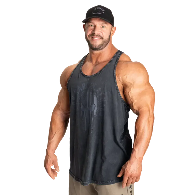 Gasp Skull T-back, svart singlet