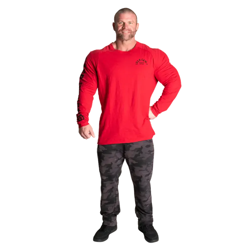 GASP  Throwback LS Tee, rød genser