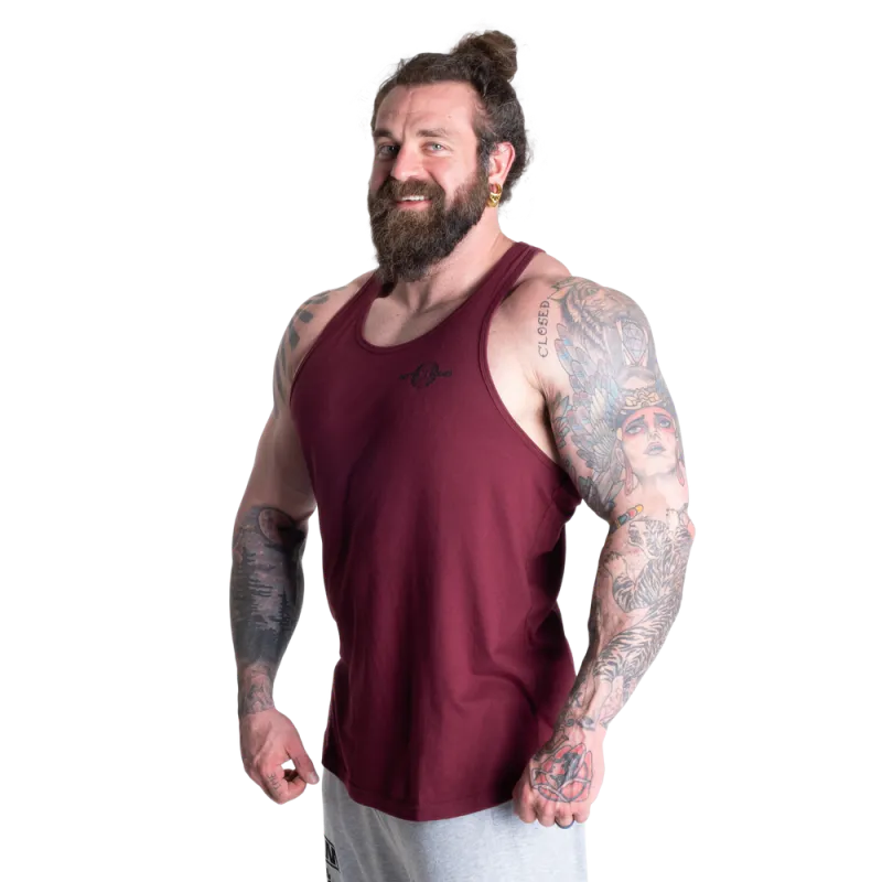 Better Bodies Essential T-back V2, mørk rød singlet
