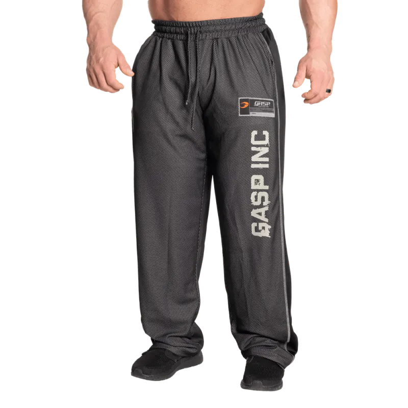 GASP No1 Mesh Pant, svart treningsbukse