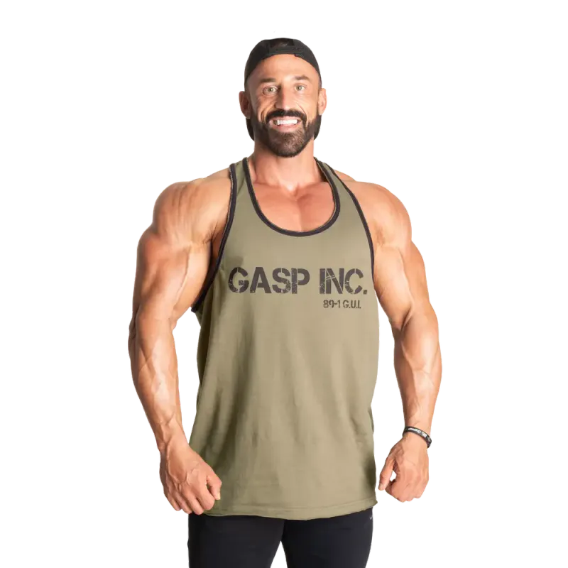 Gasp Division Jersey Tank, grønn singlet