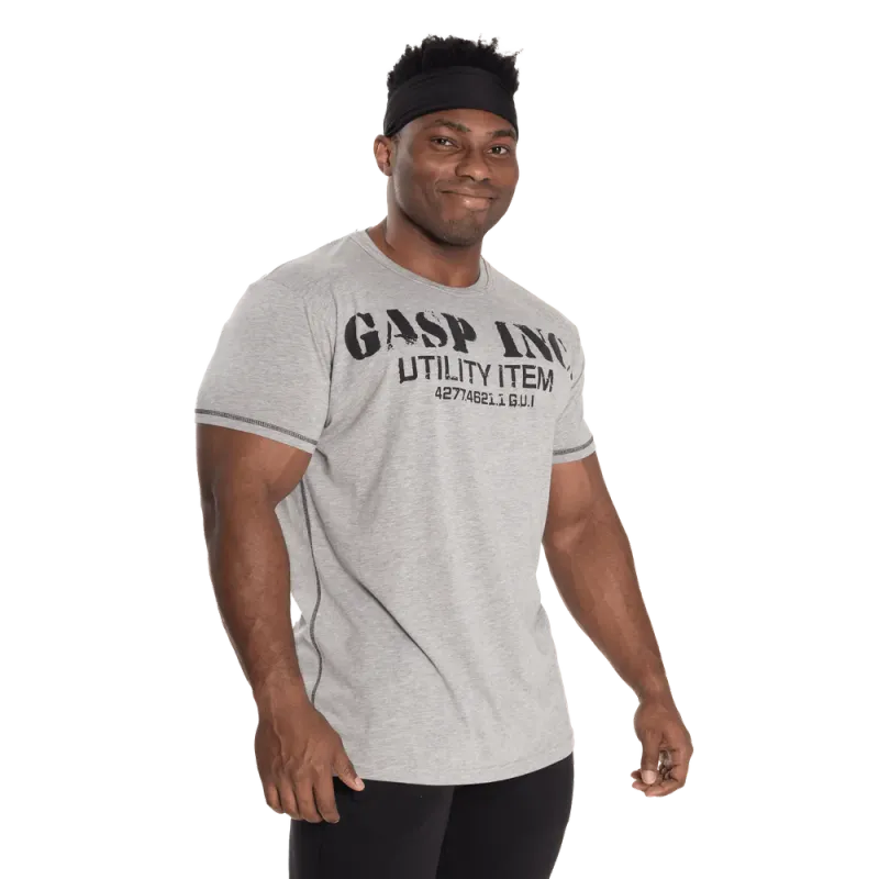 GASP Basic Utility Tee, grå t-skjorte