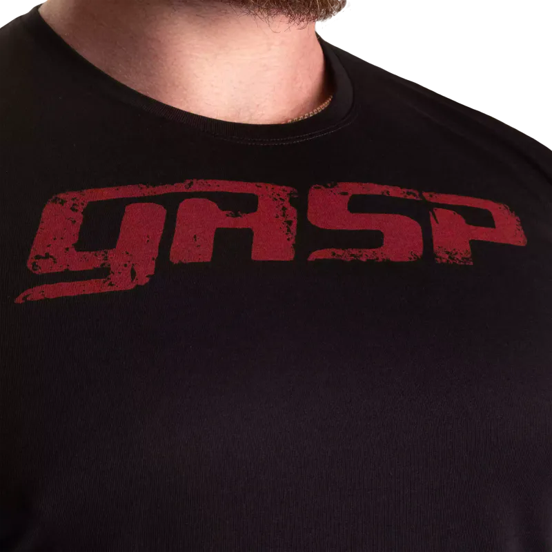 Gasp Legacy Gym Tee, svart/rød t-skjorte