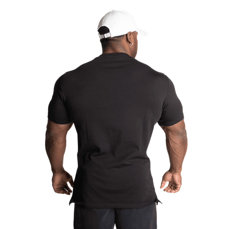 Better Bodies Basic Tapered Tee, svart/grå t-skjorte