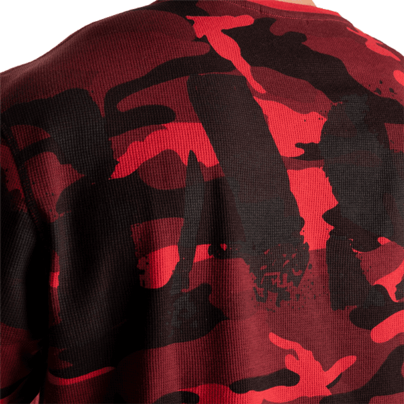 GASP Thermal Logo Sweater, rød camo genser