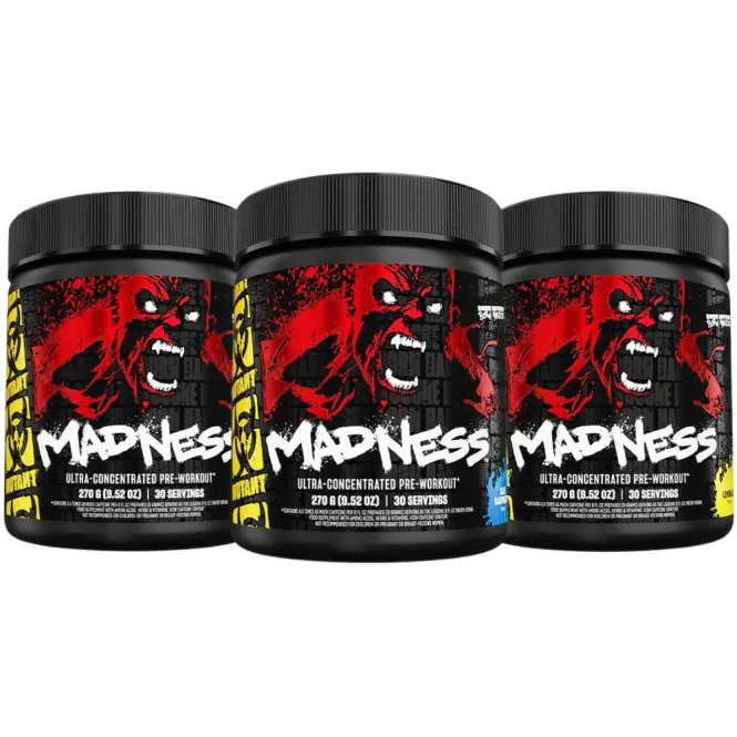 Hovedbilde 3 x Mutant Madness PWO 225 g, Pre Workout