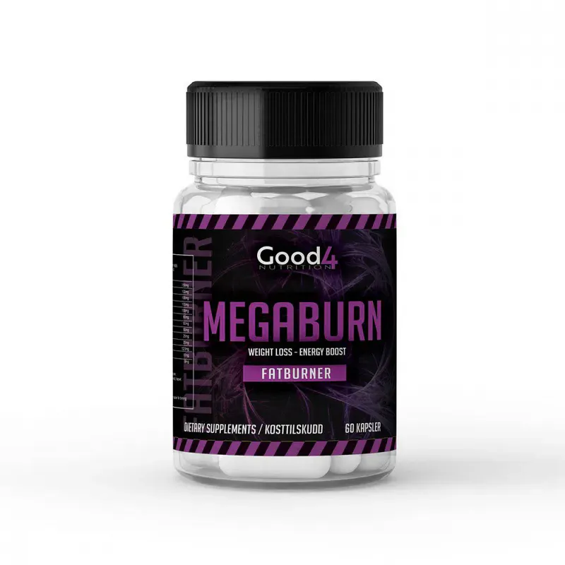 3 x Megaburn Fatburner 60 kapsler, fettforbrenning