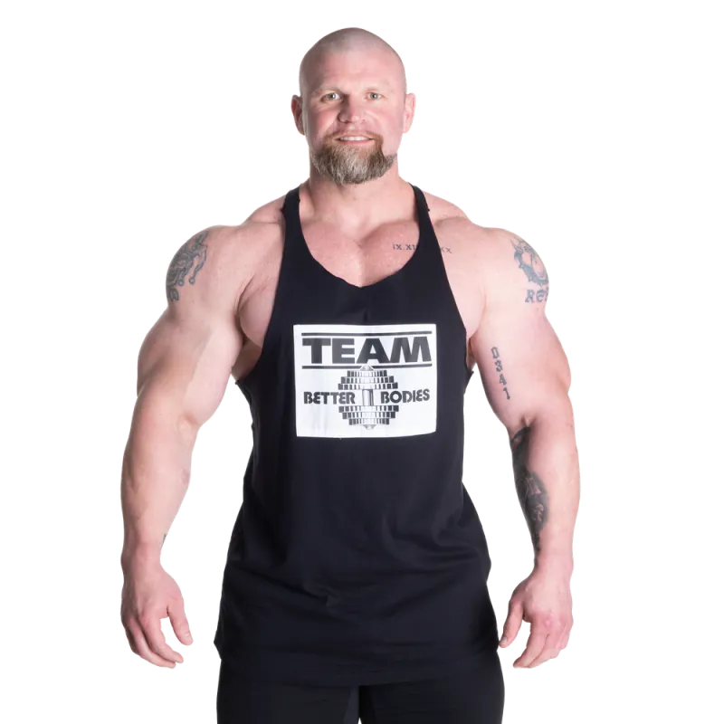 Better Bodies Old School Stringer, svart singlet 