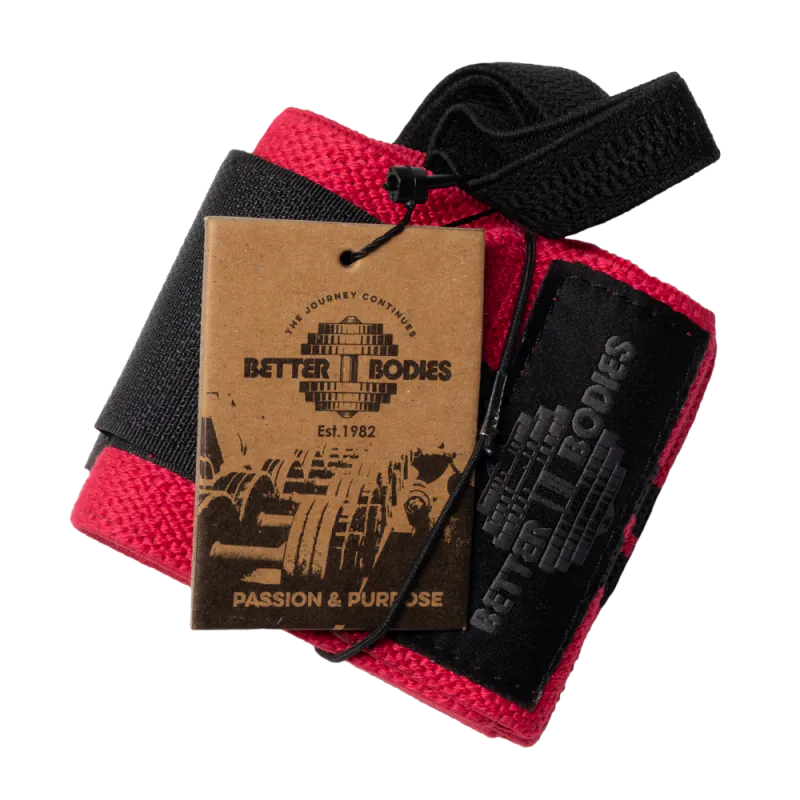 Better Bodies Womens Wrist Wraps, rosa håndleddstøtte
