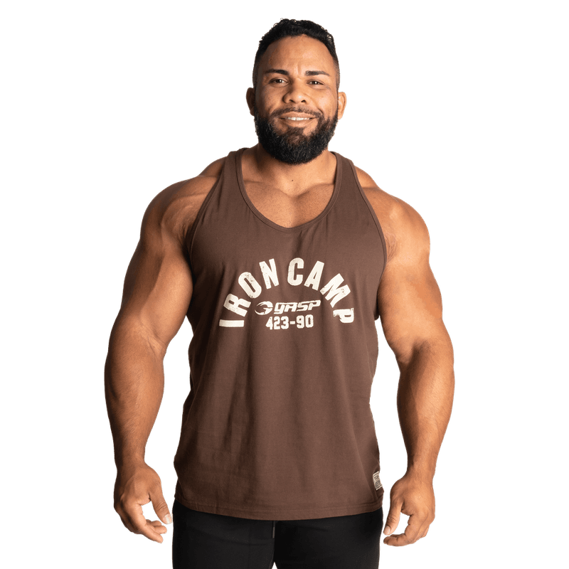 Gasp Throwback Tank, timber singlet