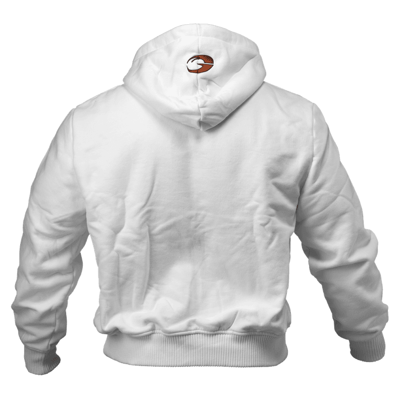 Gasp 1.2 lbs Hoodie, hvit treningsjakke