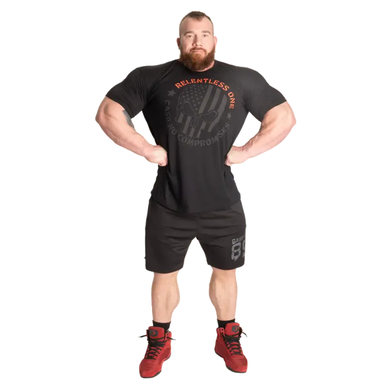 Gasp Relentless One, svart/oransje t-skjorte