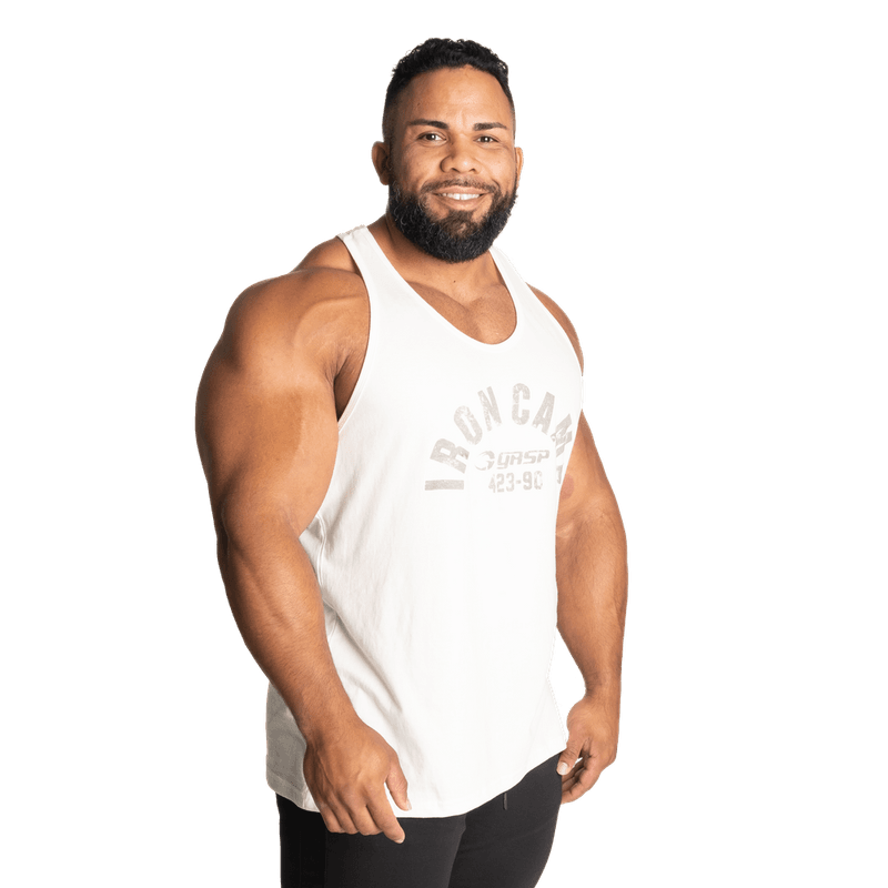 GASP Throwback Tank, off white singlet