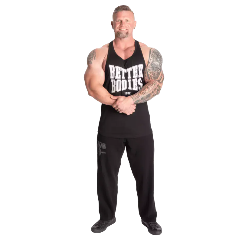 Better Bodies 1982 Essential T-back, svart/hvit singlet