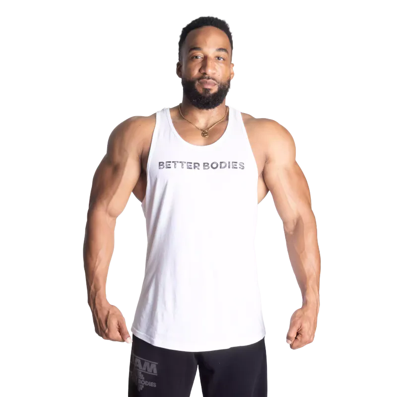 Better Bodies Logo Essential T-back, hvit singlet